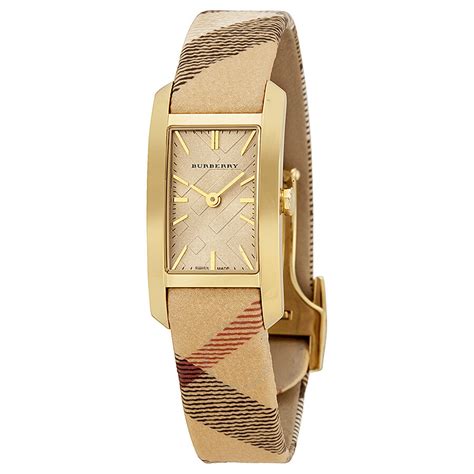 gold burberry watch with diamond|Burberry pioneer gold ion plate.